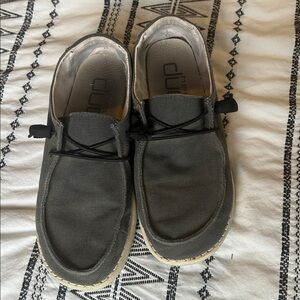 Dark grey hey dude shoes